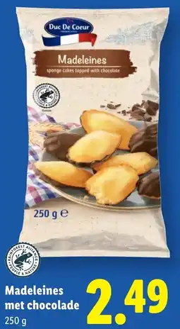 Lidl Madeleines met chocolade aanbieding