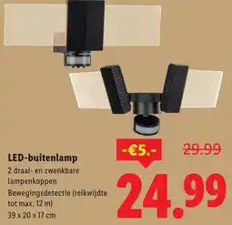 Lidl LED-buitenlamp aanbieding