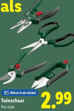 Lidl Tuinschaar aanbieding