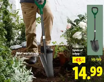 Lidl Parkside Spade of schop aanbieding