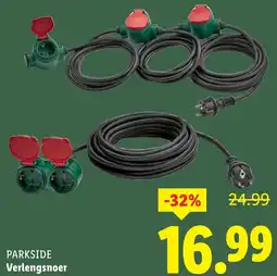 Lidl Parkside Verlengsnoer aanbieding