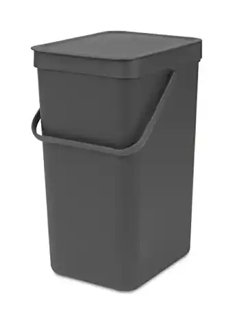 Amazon Brabantia Sort & Go Prullenbak, Afvalemmer, Fir Green, 12 Liter aanbieding