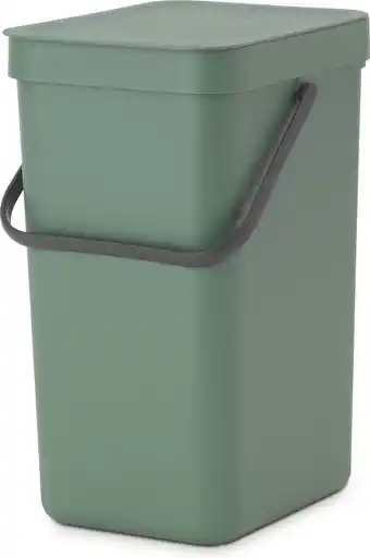 Amazon Brabantia Sort & Go Prullenbak, Afvalemmer, Fir Green, 12 Liter aanbieding