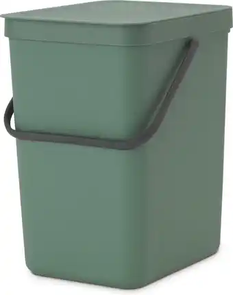 Amazon Brabantia Sort & Go Prullenbak, Afvalemmer, Fir Green, 25 Liter aanbieding