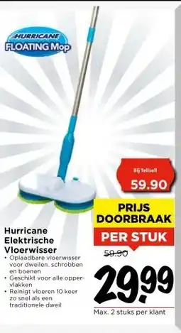 Vomar Voordeelmarkt Hurricane Elektrische Vloerwisser aanbieding