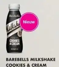 Albert Heijn Barebells milkshake cookies & cream aanbieding