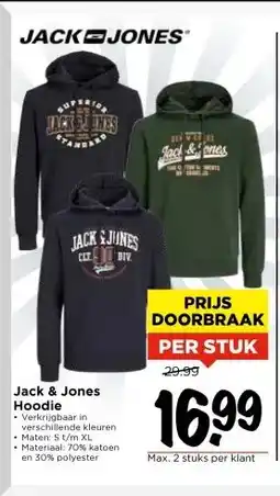 Vomar Voordeelmarkt Jack & Jones Hoodie aanbieding