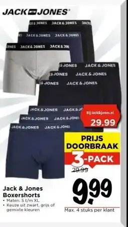 Vomar Voordeelmarkt Jack & Jones Boxershorts aanbieding