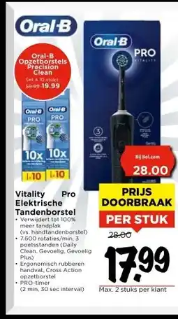 Vomar Voordeelmarkt Vitality Pro Elektrische Tandenborstel aanbieding