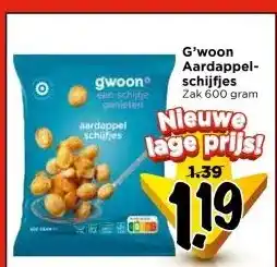 Vomar Voordeelmarkt G'woon Aardappel- schijfjes aanbieding
