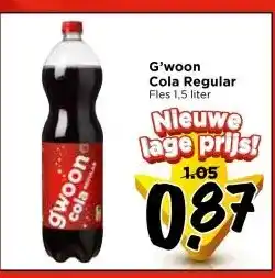 Vomar Voordeelmarkt G'woon Cola Regular aanbieding