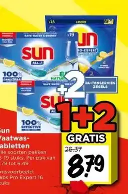 Vomar Voordeelmarkt Sun Vaatwas- tabletten aanbieding
