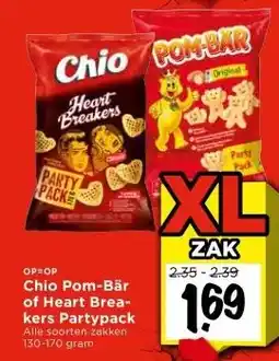 Vomar Voordeelmarkt Chio Pom-Bär of Heart Brea- kers Partypack aanbieding