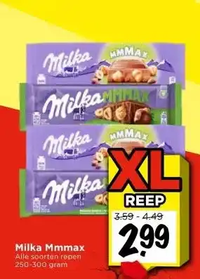 Vomar Voordeelmarkt Milka Mmmax aanbieding