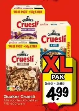Vomar Voordeelmarkt Quaker Cruesli aanbieding