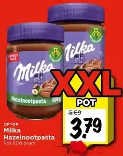 Vomar Voordeelmarkt Milka Hazelnootpasta aanbieding