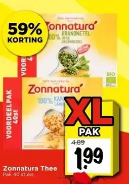 Vomar Voordeelmarkt Zonnatura Thee aanbieding