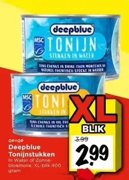 Vomar Voordeelmarkt Deepblue Tonijnstukken aanbieding