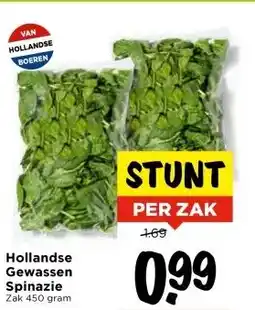 Vomar Voordeelmarkt Hollandse Gewassen Spinazie aanbieding