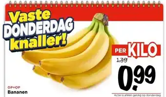Vomar Voordeelmarkt Bananen aanbieding