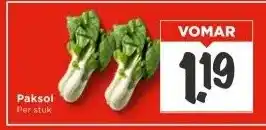 Vomar Voordeelmarkt Paksoi aanbieding