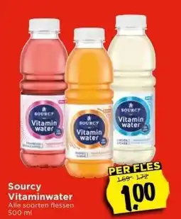 Vomar Voordeelmarkt Sourcy Vitaminwater aanbieding