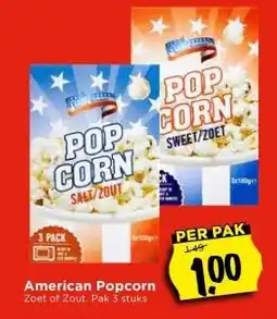 Vomar Voordeelmarkt American Popcorn aanbieding