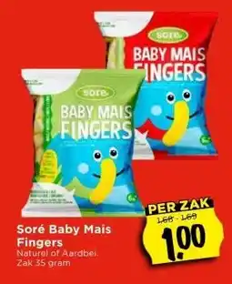 Vomar Voordeelmarkt Soré Baby Mais Fingers aanbieding