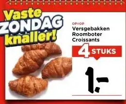 Vomar Voordeelmarkt Versgebakken Roomboter Croissants aanbieding