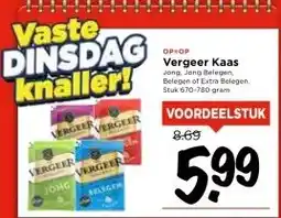 Vomar Voordeelmarkt Vergeer Kaas aanbieding