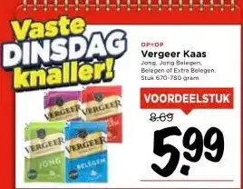 Vomar Voordeelmarkt Vergeer Kaas aanbieding