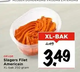 Vomar Voordeelmarkt Slagers Filet Americain aanbieding