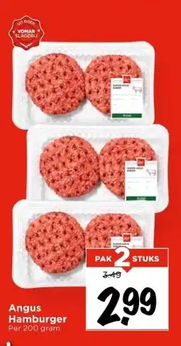 Vomar Voordeelmarkt Angus Hamburger aanbieding