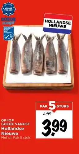 Vomar Voordeelmarkt GOEDE VANGST Hollandse Nieuwe aanbieding