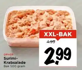 Vomar Voordeelmarkt Surimi- Krabsalade aanbieding