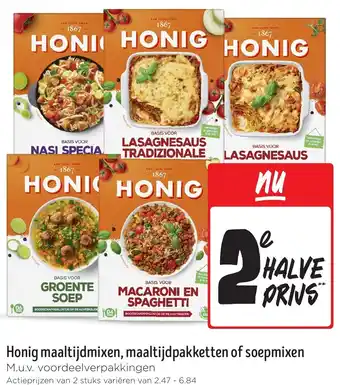 Jumbo Honig maaltijdmixen, maaltijdpakketten of soepmixen aanbieding