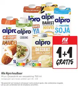 Jumbo Alle Alpro houdbaar aanbieding