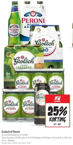 Jumbo Grolsch of Peroni aanbieding