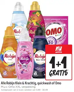 Jumbo Alle Robijn Klein & Krachtig, quickwash of Omo aanbieding