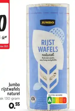 Jumbo Jumbo rijstwafels naturel aanbieding