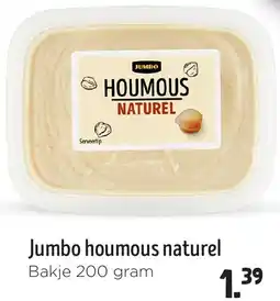 Jumbo Jumbo houmous naturel aanbieding