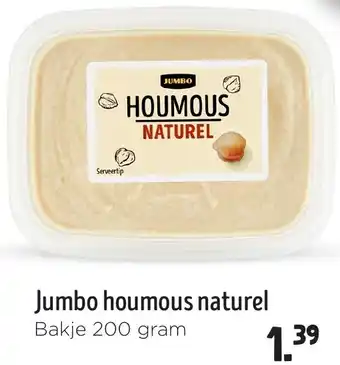 Jumbo Jumbo houmous naturel aanbieding