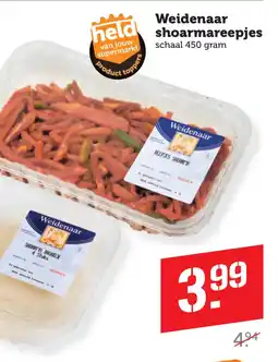 Coop Weidenaar shoarmareepjes aanbieding