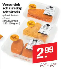 Coop Versuniek scharrelkip schnitzels aanbieding