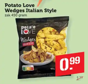 Coop Potato Love Wedges Italian Style aanbieding
