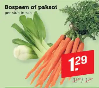Coop Bospeen of paksoi aanbieding