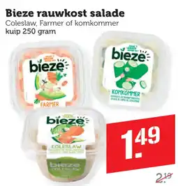 Coop Bieze rauwkost salade aanbieding