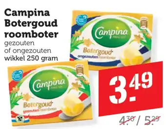 Coop Campina Botergoud roomboter aanbieding
