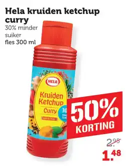 Coop Hela kruiden ketchup curry aanbieding