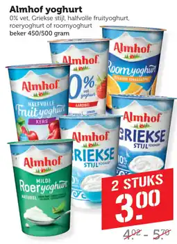 Coop Almhof yoghurt aanbieding